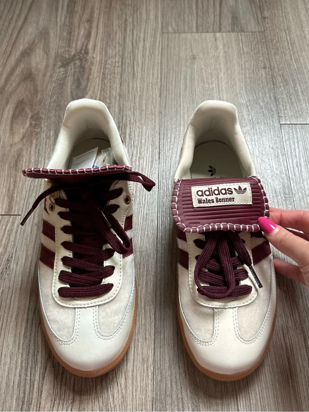 adidas Samba x Wales Bonner White Burgundy